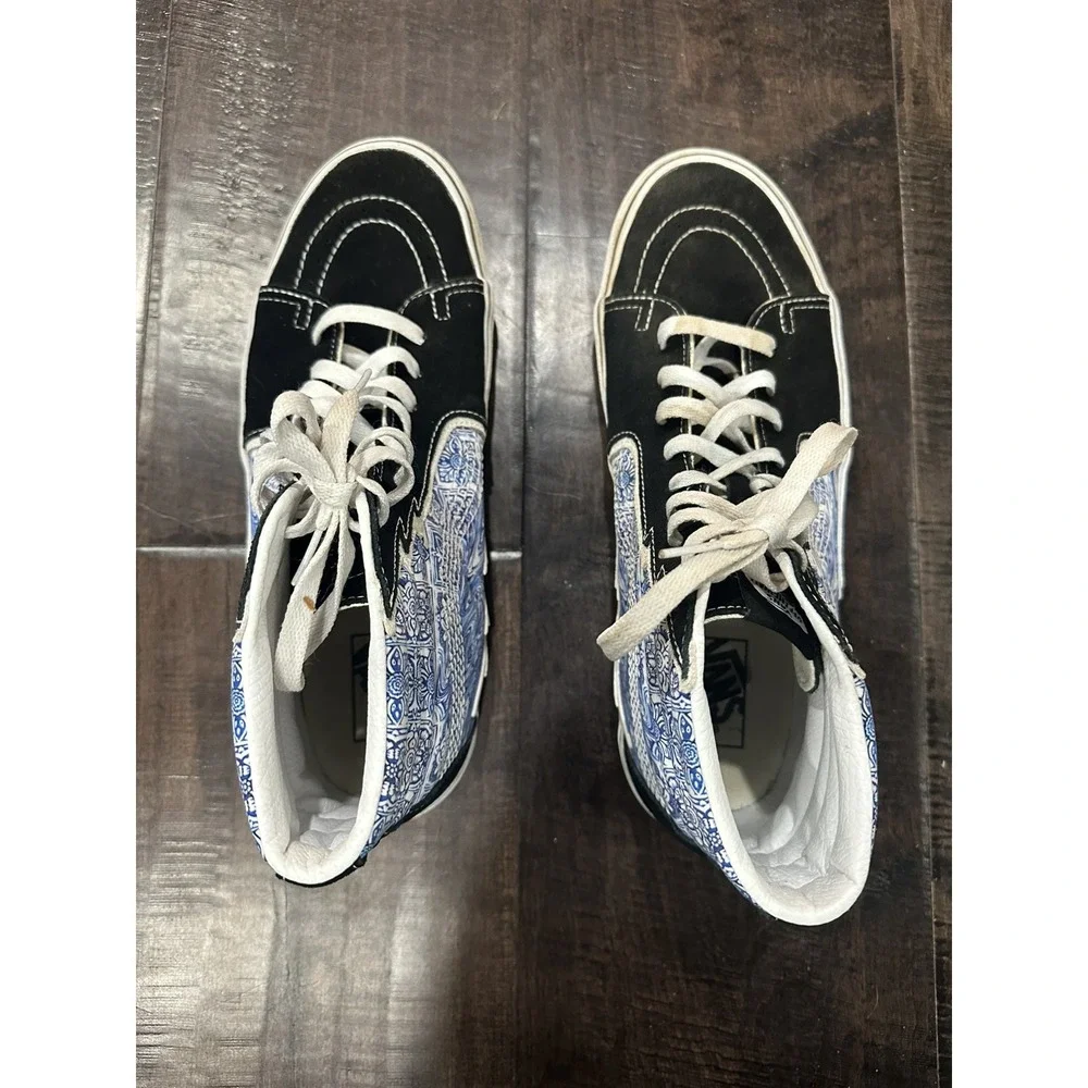 VANS Sk8 Hi Bolt, Liquify Black Blue White, Mens‎ US Size 11.5 High Top Colorful